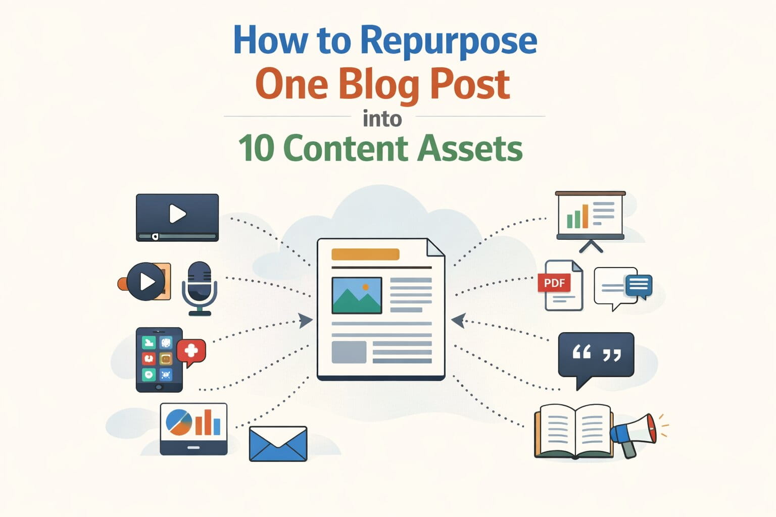 How to Repurpose One Blog Post into 10 Content Assets - Upscaleix